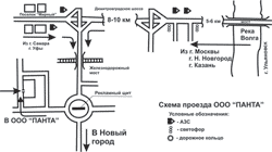 Схема проезда ООО Панта